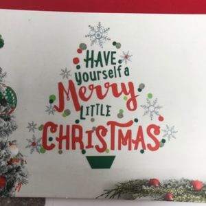 Holiday Wall Decal Merry Little Christmas Tree